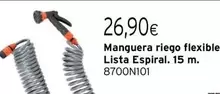 Oferta de Lista - Manguera Riego Flexible  Espiral por 26,9€ en Cadena88