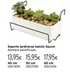 Oferta de Soporte Jardineiras Balcón por 13,95€ en Cadena88