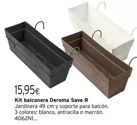 Oferta de Blanco - Kit Balconera Deroma por 15,95€ en Cadena88