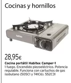 Oferta de Habitex - Cocina Portátil Camper-1 por 28,95€ en Cadena88