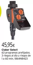 Oferta de Claber - Cláber Select por 45,95€ en Cadena88
