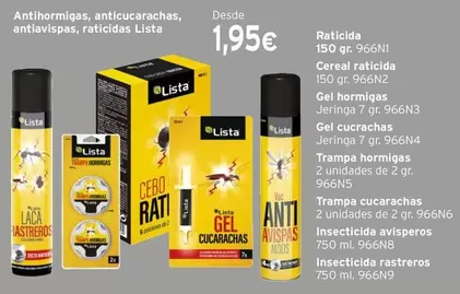 Oferta de Lista - Raticlda por 1,95€ en Cadena88