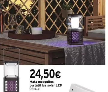 Oferta de Mata - Mata Mosquitos Portatil Luz Solar Led por 24,5€ en Cadena88