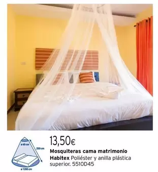 Oferta de Habitex - Mosquiteras Cama Matrimonio por 13,5€ en Cadena88