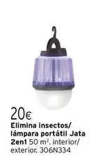 Oferta de Jata - Elimina Insectos/ Lampara Portátil por 20€ en Cadena88