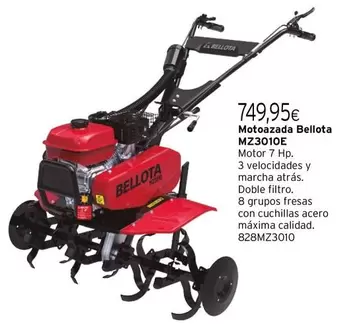 Oferta de Bellota - Motoazada MZ3010E por 749,95€ en Cadena88