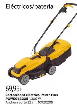 Oferta de Power plus - Cortacésped Eléctrico Powe662205 por 69,95€ en Cadena88