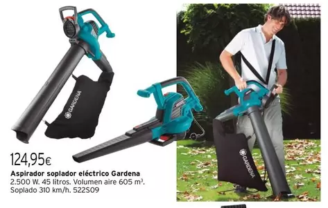 Oferta de Gardena - Aspirador Sopaldor Eléctrico por 124,95€ en Cadena88