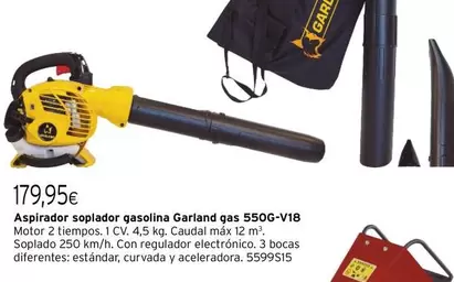 Oferta de Garland - Aspirador Soplador Gasolina Gas por 179,95€ en Cadena88