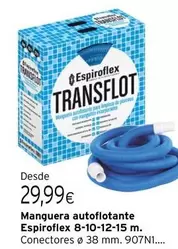 Oferta de Manguera Autoflotante Espiroflex 8-10-12-15 M por 29,99€ en Cadena88