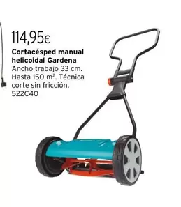 Oferta de Gardena - Cortacésped Manual Helicoidal por 114,95€ en Cadena88