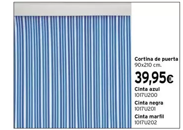 Oferta de Cortina De Puerta por 39,95€ en Cadena88