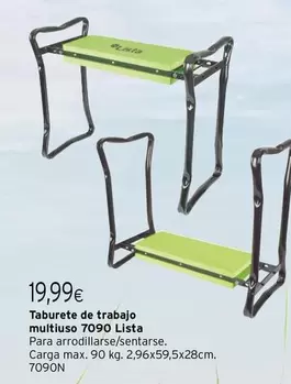 Oferta de Taburete De Trabajo Multiuso 709o Lista por 19,99€ en Cadena88