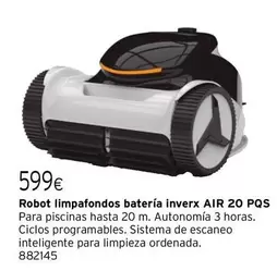 Oferta de PQS - Robot Limpafondos Batería Inverx Air 20 Pqs por 599€ en Cadena88