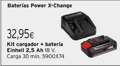 Oferta de Einhell - Baterias Power X-Change por 32,95€ en Cadena88