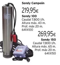 Oferta de Campeón - Sondy por 219,95€ en Cadena88