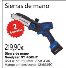 Oferta de Sierra - Sierra De Mano Goodyear por 219,9€ en Cadena88