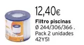 Oferta de Filtro Piscinas por 12,4€ en Cadena88