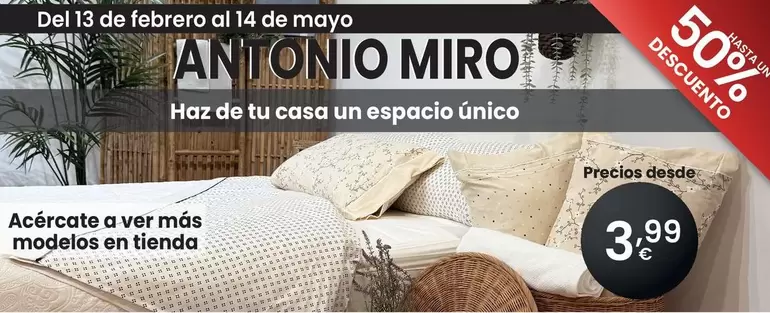 Oferta de Antonio Miro - Haz De Tu Casa Un Espacio Unico por 3,99€ en Eroski