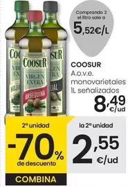 Oferta de Coosur - A.O.V.E Monovarietales 1L Senalizados por 8,49€ en Eroski