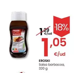 Oferta de Eroski - Salsa Barbacoa por 1,05€ en Eroski