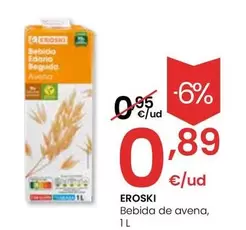 Oferta de Eroski - Bebida De Avena por 0,89€ en Eroski