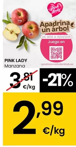 Oferta de Pink Lady - Manzana  por 2,99€ en Eroski