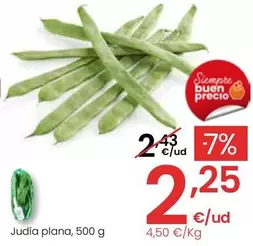 Oferta de Judía Plana por 2,25€ en Eroski