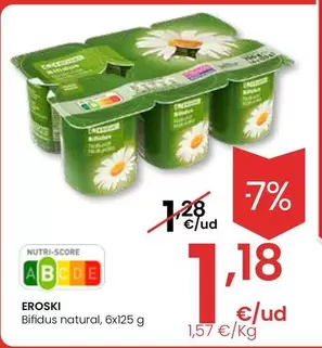 Oferta de Eroski - Bifidus Natural por 1,18€ en Eroski