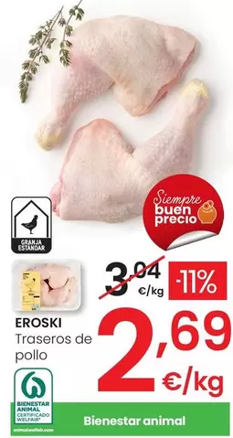 Oferta de Eroski - Traseros De Pollo por 2,69€ en Eroski