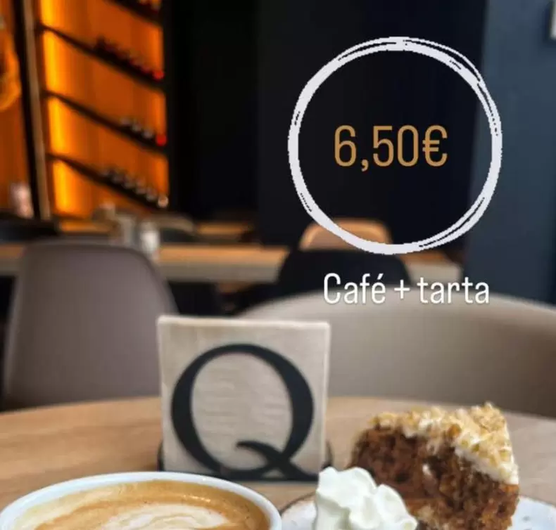 Oferta de Café + Tarta por 6,5€ en Fan Mallorca Shopping