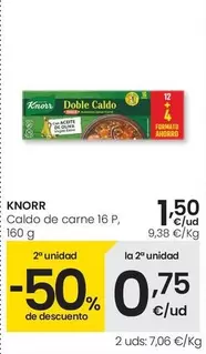 Oferta de Knorr - Caldo De Carne por 1,5€ en Eroski