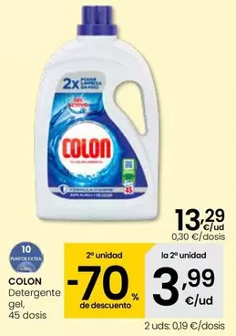 Oferta de Colon - Detergente Gel por 13,29€ en Eroski