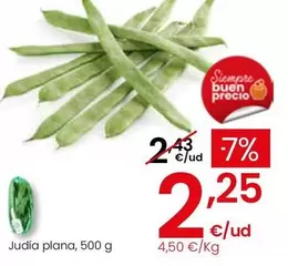 Oferta de Judia Plana por 2,25€ en Eroski