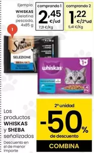 Oferta de Whiskas - Gelatina Pescado por 2,45€ en Eroski