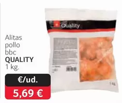 Oferta de Quality - Alitas Pollo Bbc por 5,69€ en Gros Mercat