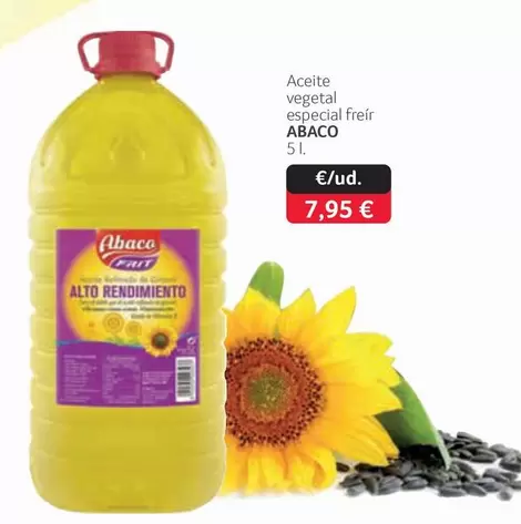 Oferta de Abaco - Aceite Vegetal Especial Freir por 7,95€ en Gros Mercat