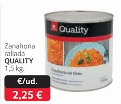 Oferta de Zanahoria Rallada por 2,25€ en Gros Mercat