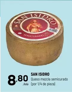 Oferta de San Isidro - Queso Mezcla Semicurado por 8,8€ en Coviran