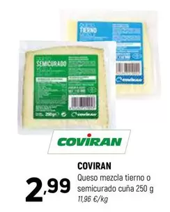 Oferta de Coviran - Queso Mezcla Tierno O Semicurado Cuna por 2,99€ en Coviran