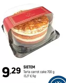 Oferta de Tarta Carrot Cake por 9,29€ en Coviran