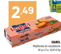 Oferta de Isabel - Mejillones En Escabeche por 2,49€ en Coviran