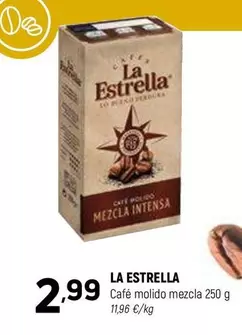 Oferta de La Estrella - Café Molido Mezcla por 2,99€ en Coviran