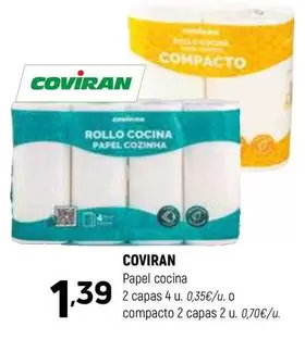 Oferta de Coviran - Papel Cocina por 1,39€ en Coviran