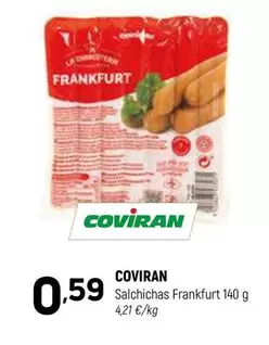 Oferta de Coviran - Salchichas Frankfurt por 0,59€ en Coviran