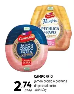 Oferta de Campofrío - Jamon Cocido O Pechuga De Pavo por 2,74€ en Coviran