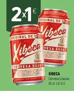 Oferta de Xibeca - Cervesa Llauna por 1€ en Coviran