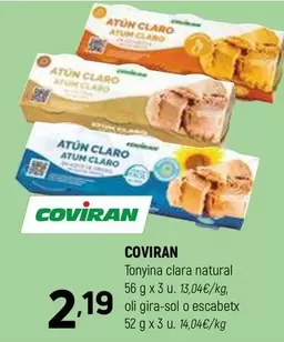 Oferta de Coviran - Tonyina Clara Natural por 2,19€ en Coviran