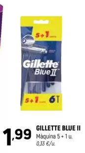 Oferta de Gillette - Blue Ii Maquina por 1,99€ en Coviran