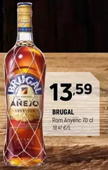 Oferta de Brugal - Rom Anyenc por 13,59€ en Coviran